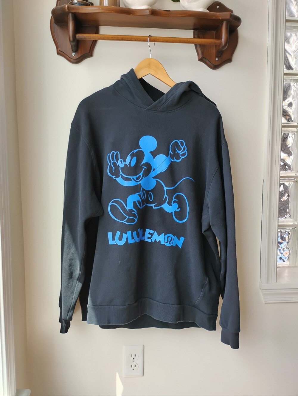 Lululemon Athletica X Disney Seady State Black Hoodie with Blue Mickey Graphic - Picture 8 of 8